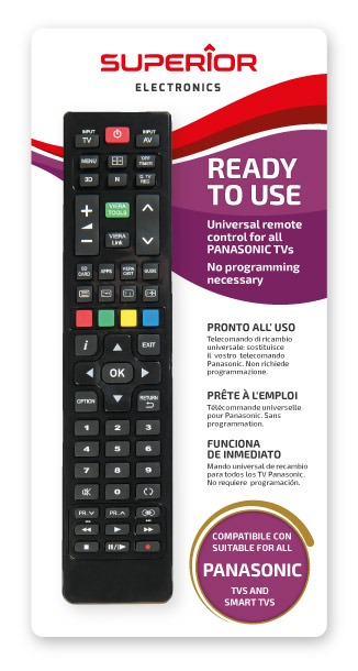 Télécommande de remplacement TV panasonic-0