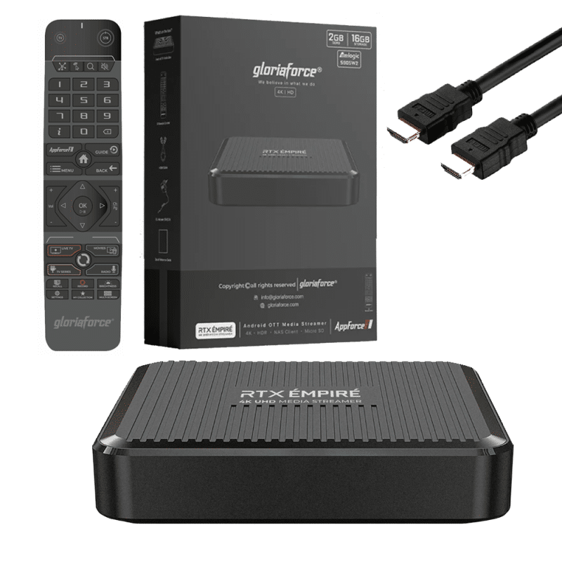GloriaForce RTX Bluetooth Fernbedienung mit TV-Steuerung für RTX - Duo, Quattro