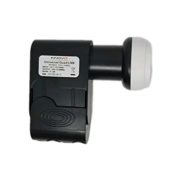 LNB Quad Tête Universelle 0,1 dB Full HD 3D Ultra HD 4K