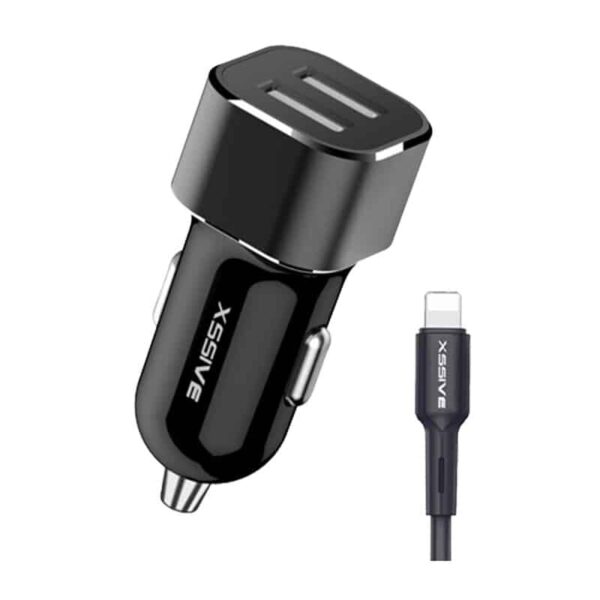 chargeur allume cigare 2 usb 5v 2.4a smartphone