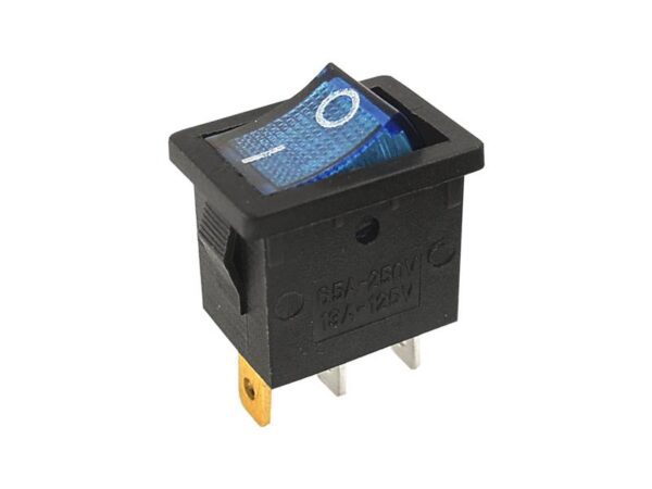 Interrupteur IRS-701AC 220V, lumineux, bleu.