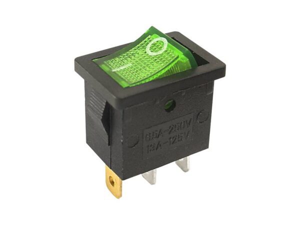 Interrupteur IRS-701AC 220 V, lumineux, vert