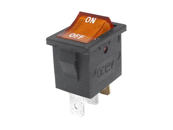 Interrupteur IRS-701AC 220V, lumineux, jaune.