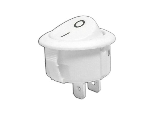 Interrupteur à bascule rond blanc R5 0-1 10A