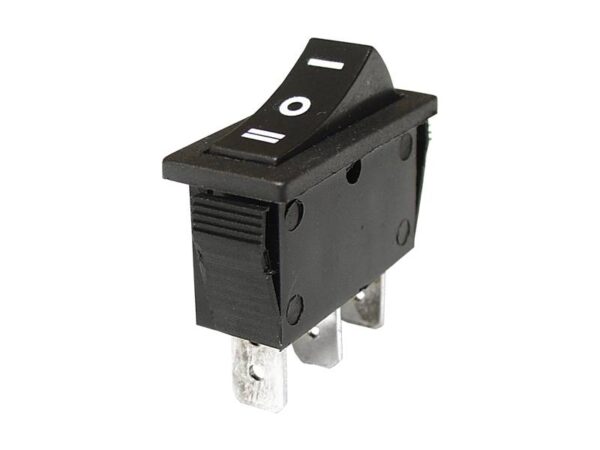 Interrupteur à bascule ON-OFF-ON noir