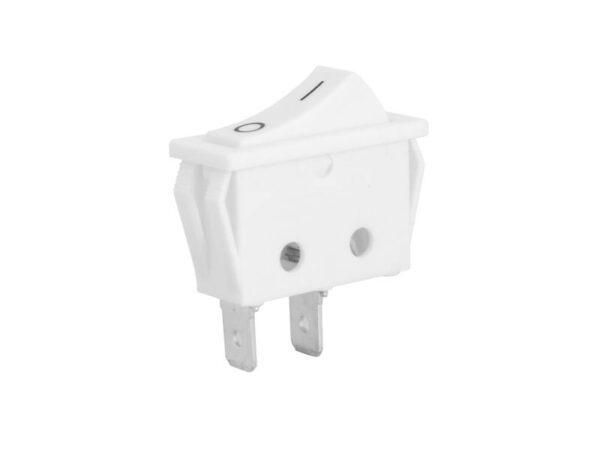 Interrupteur à bascule droit 0-1 blanc 16A 250V HQ LECI.