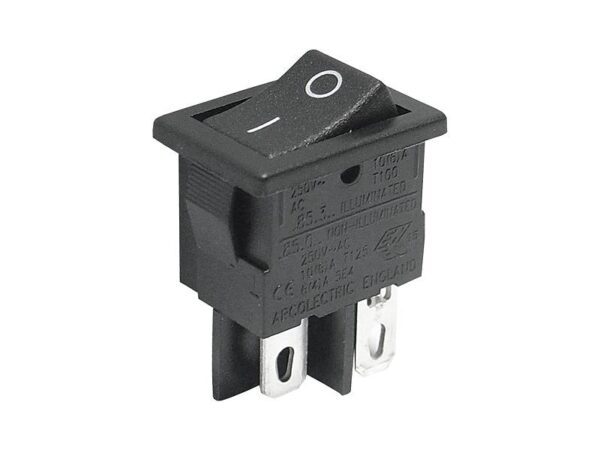 Interrupteur T8550/H8550 noir 2z 10A/250VAC 2* ON-OFF.