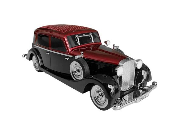 Enceinte Bluetooth rétro WS-1934, 10 W, radio FM, USB, carte TF, écran LED, batterie 1500 mAh, rouge et noir