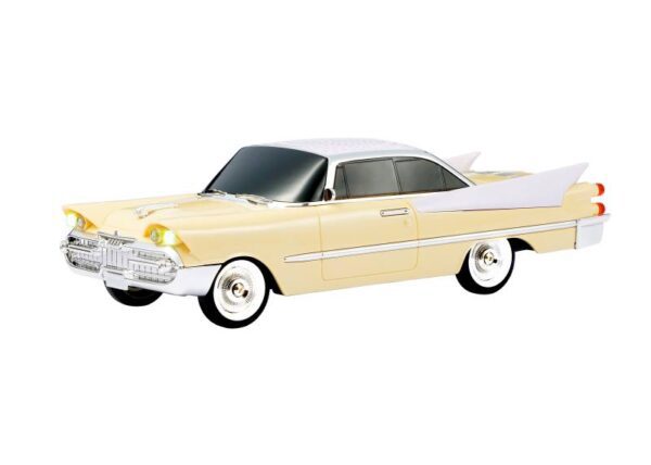 Enceinte Bluetooth rétro WS-1965, 10 W, radio FM, USB, carte TF, écran LED, batterie 1500 mAh, crème