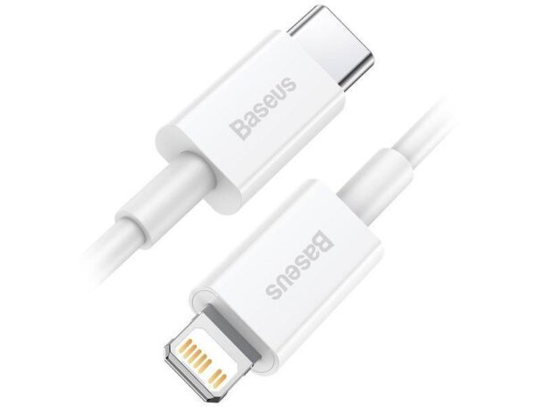 Câble Baseus Superior PD USB-C - Lightning 2 m Blanc 20 W