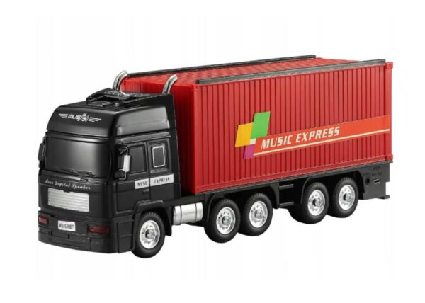Enceinte Bluetooth RETRO WS-528 TRUCK, 10 W, radio FM, USB, carte TF, écran LED, batterie 1500 mAh, rouge