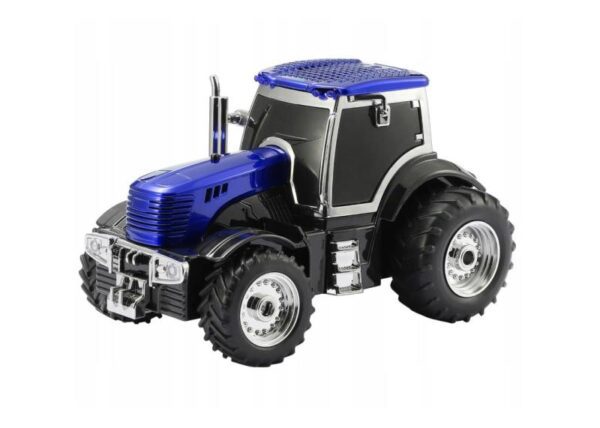Enceinte Bluetooth rétro WS-560 pour tracteur, 10 W, radio FM, USB, carte TF, écran LED, batterie 1500 mAh, bleue