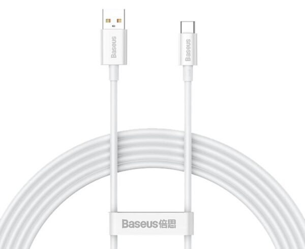 Câble Baseus Superior USB-USB-C 2 m 66 W Blanc