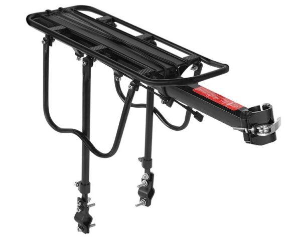 Porte-bagages pour vélo jusqu'à 25 kg, monté sur la tige de selle et le cadre, pour sacoches SVENSSON