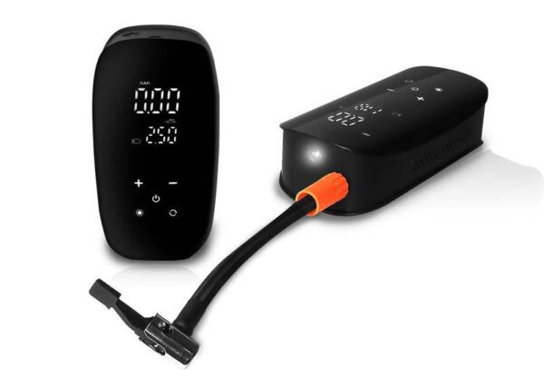 Compresseur de pompe électrique pour vélo/voiture avec fonction batterie externe, écran LCD LTC, 6000 mAh
