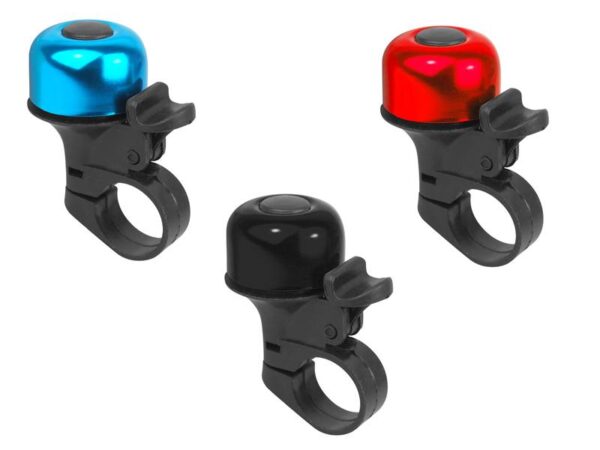 Sonnette de vélo en métal, mélange de couleurs