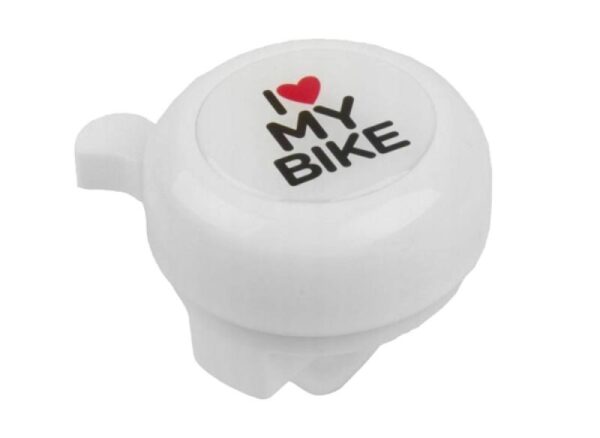 Sonnette de vélo blanche 3D