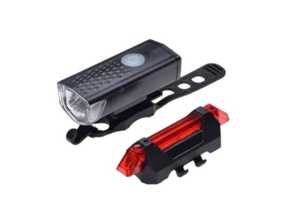 Lot de 2 lampes de vélo LED avant et arrière avec port USB