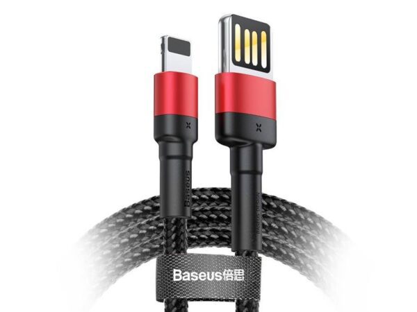 Câble USB PS - iPhone Lightning 8 broches, 1 m, 2,4 A, Baseus, charge rapide.