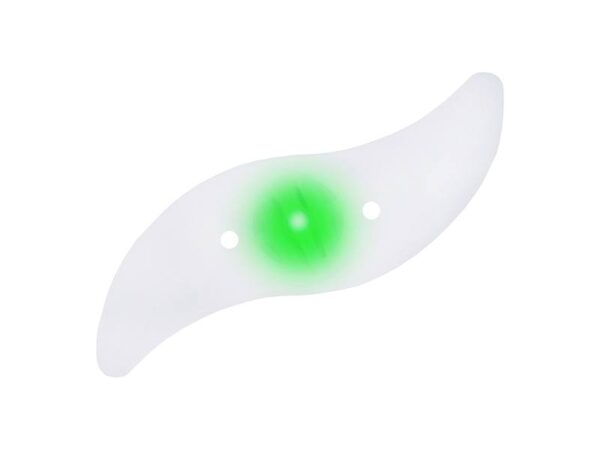 Lumière LED verte pour rayons de vélo.