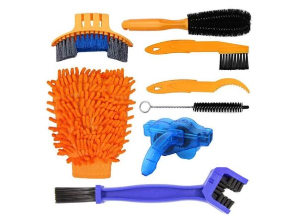 kit de nettoyage de vélo en 8 pièces