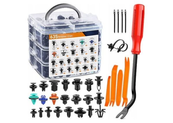 E6089 Kit de clips pour voiture, 635 pièces