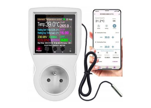 Thermostat Tuya WiFi avec prise 230 V