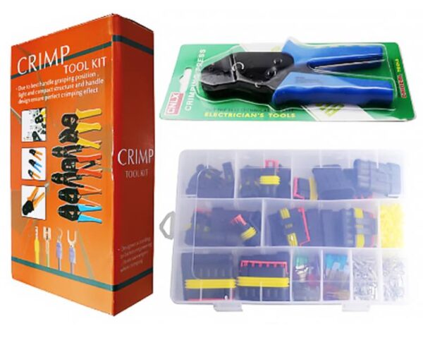 Jeu de connecteurs hermétiques + outil de sertissage E6014