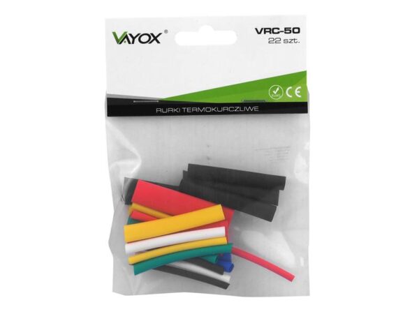 Gaine thermorétractable 22 pièces 50 mm VRC-50 Vayox