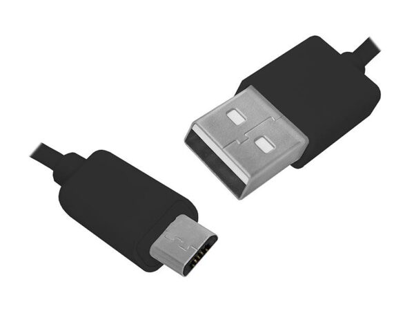 Câble PS USB-micro USB 1 m noir haute qualité