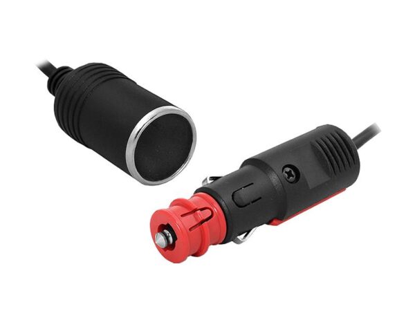 Rallonge pour prise allume-cigare de voiture 12/24V 3m, avec prise EURO/DIN, HQ.
