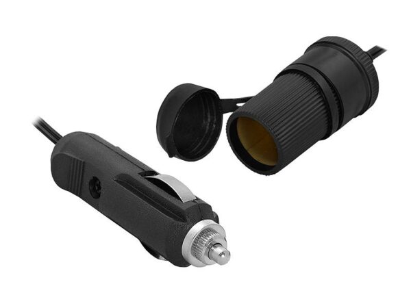 Rallonge de 3 m pour prise allume-cigare de voiture, avec prise EURO.