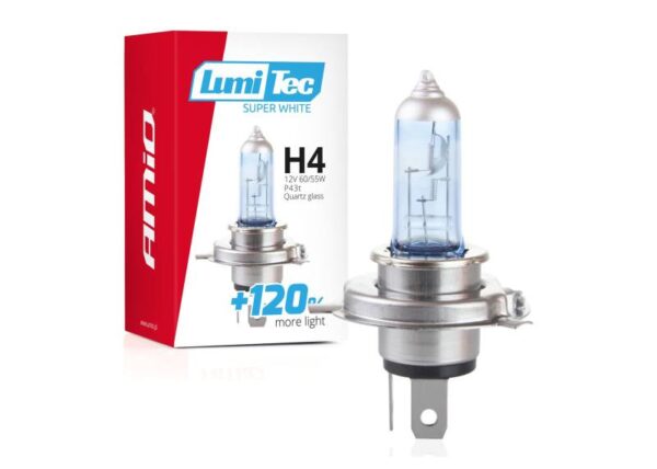 Ampoule H4 12V 55W avec filtre UV AMIO