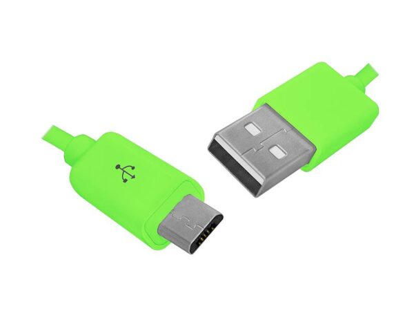Câble PS USB-microUSB 1 m vert