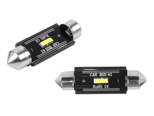 Ampoules LED CANBUS 1 x SMD, Amio UltraBright 1860, feston 41 mm blanc, 12 V/24 V
