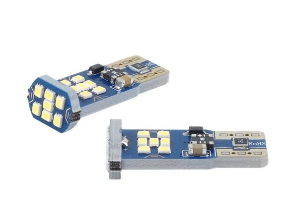 Ampoules LED CANBUS 21 x SMD, Amio UltraBright 2016, T10e W5W Blanc, 12V/24V