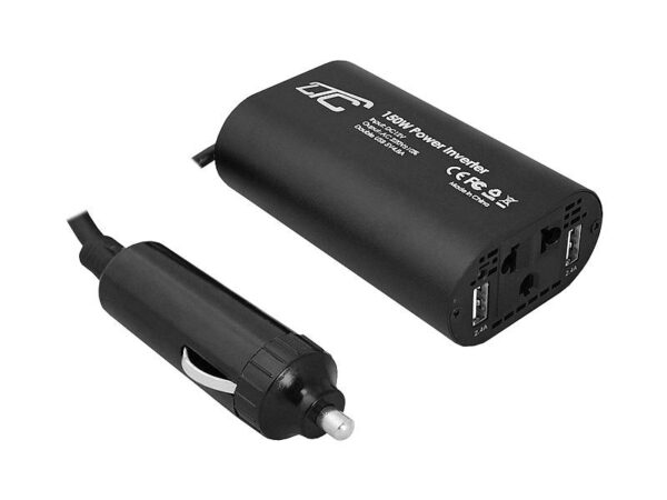 Convertisseur 12V/230V 150W LTC + 2xUSB 2,4A.