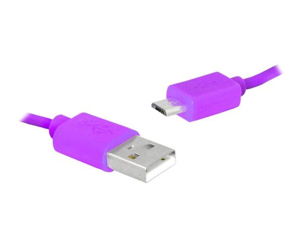 Câble PS USB-micro USB 1,5 m, rose, HQ.