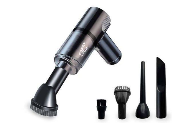 Souffleur d'air sans fil 2 en 1 et aspirateur à main avec batterie 4000 mAh