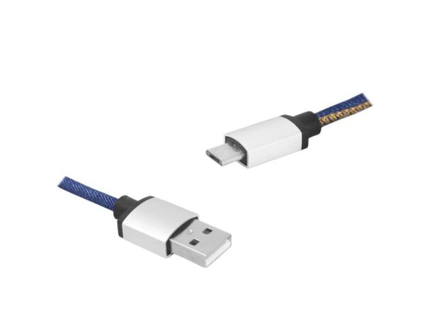 Câble PS USB-microUSB, 1 m, jeans.