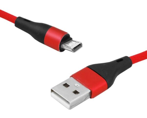 Câble PS USB - microUSB 1 m rouge