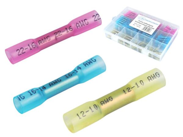 PS Lot de 200 connecteurs rapides thermorétractables.