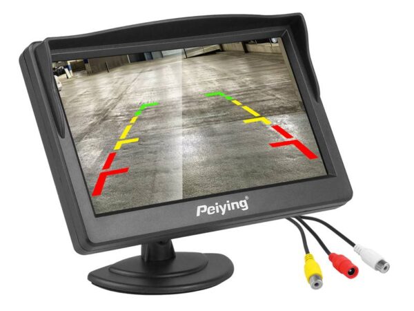 MONITEUR DE VOITURE POUR CAMÉRA DE RECUL 5", 12-24V.