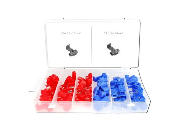 Connecteurs électriques rapides 50 pièces, G02820.