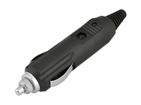 Prise allume-cigare LED avec fusible.