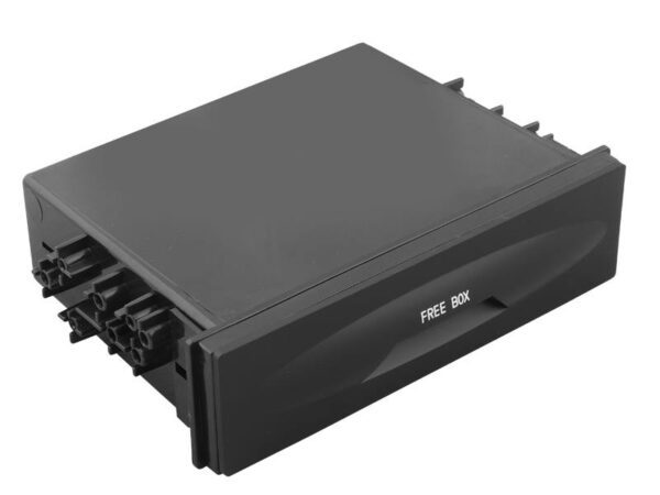 COMPARTIMENT DE RANGEMENT VERROUILLABLE POUR CASSETTE 1-DIN.