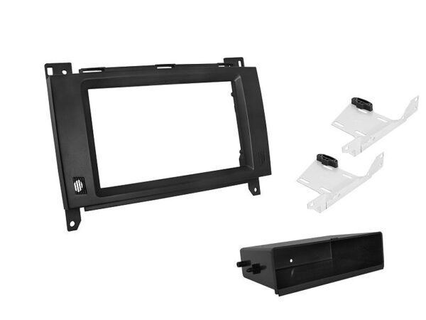 CADRE DE RADIO MERCEDES A/B 05 -> VITO-W447 14> 1-DIN / 2-DIN NOIR (BT).
