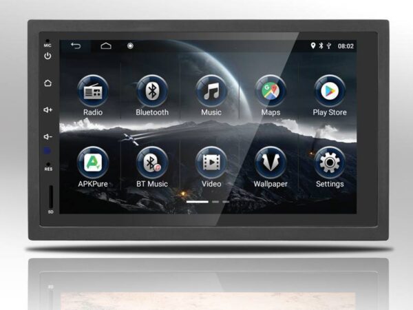 Station multimédia PS LTC AVX8200BT 2DIN 7" Android 10 AM / FM / GPS / USB / SD / CAM / MIC, 16 Go.