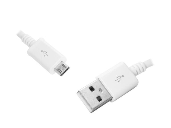 Câble PS USB - microUSB, 3 m, blanc.