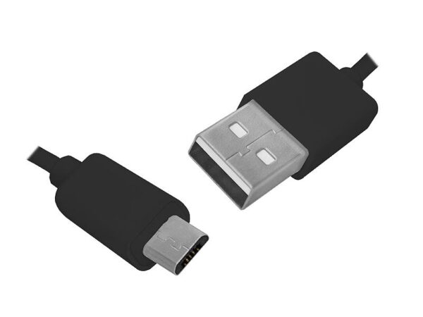 Câble PS USB-microUSB, 1 m, noir.